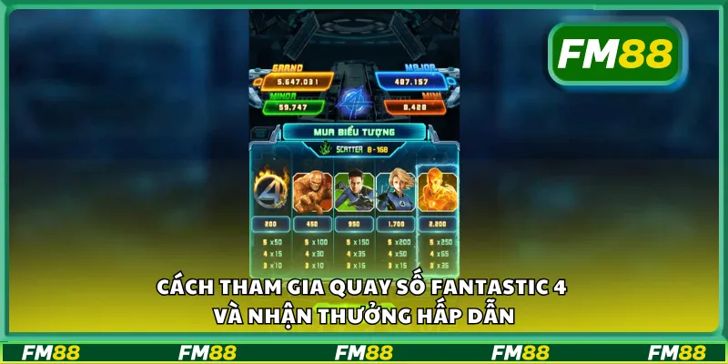 Cách tham gia quay số Fantastic 4 và nhận thưởng hấp dẫn
