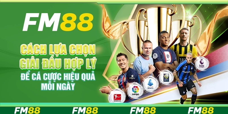 Cách lựa chọn giải đấu hợp lý để cá cược hiệu quả mỗi ngày