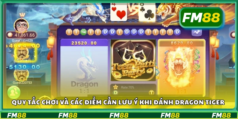 Luật chơi và các yếu tố quan trọng trong Dragon Tiger