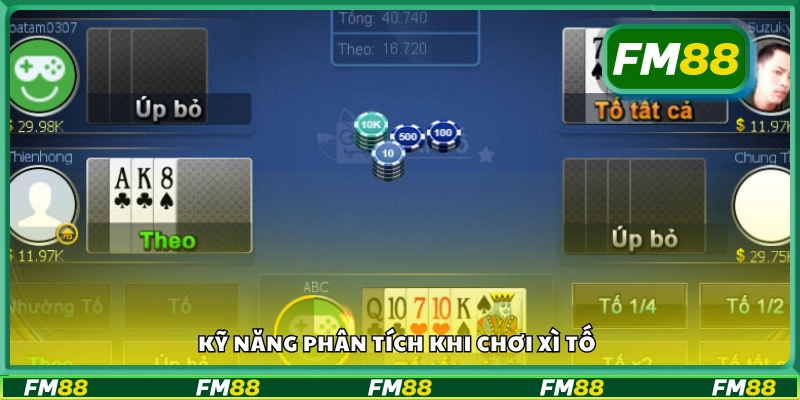 Cách đọc tình huống và phản ứng trong game Xì Tố