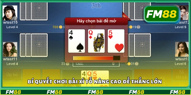 Bí quyết chơi bài xì tố để áp đảo đối thủ