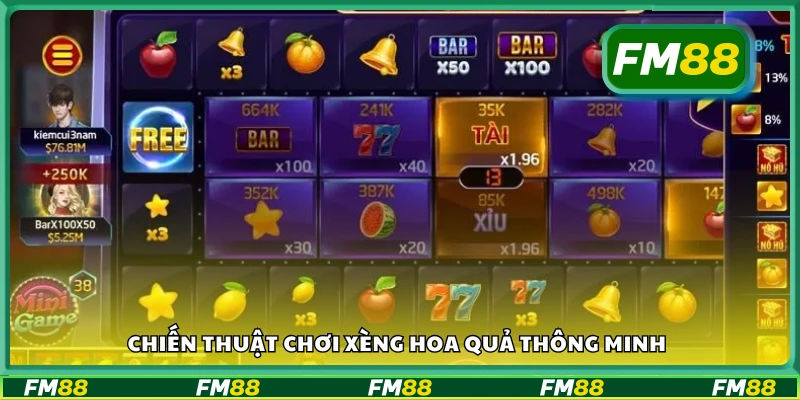 Các chiến thuật chơi xèng hoa quả thông minh