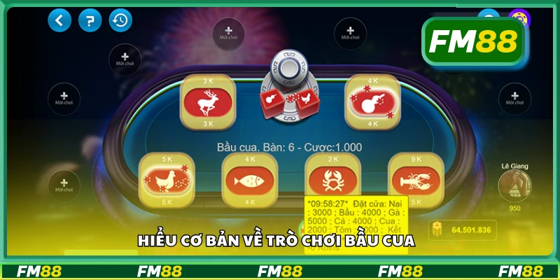 Tìm hiểu cơ bản về trò chơi Bầu Cua
