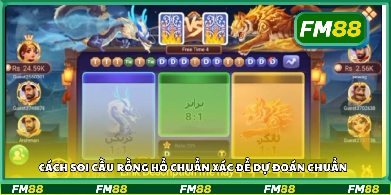 Hướng dẫn soi cầu Rồng Hổ nâng cao tỷ lệ trúng