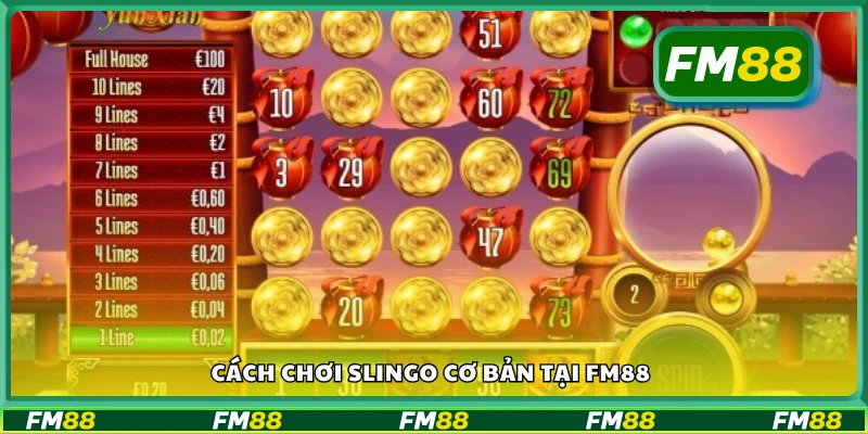 Hướng dẫn cách chơi Slingo cơ bản tại FM88
